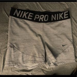 Nike Gray Nike Pro Athletic Shorts Sz XXL